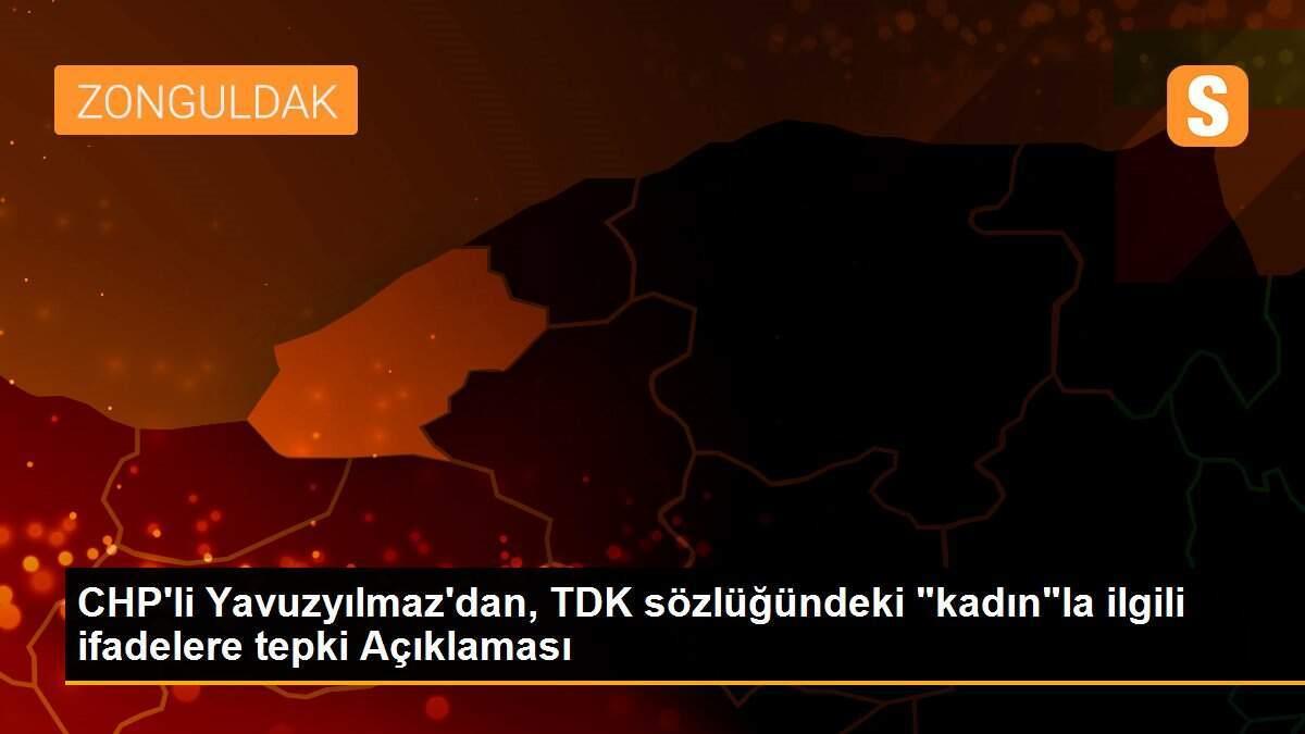 CHP\'li Yavuzyılmaz\'dan, TDK sözlüğündeki "kadın"la ilgili ifadelere tepki Açıklaması