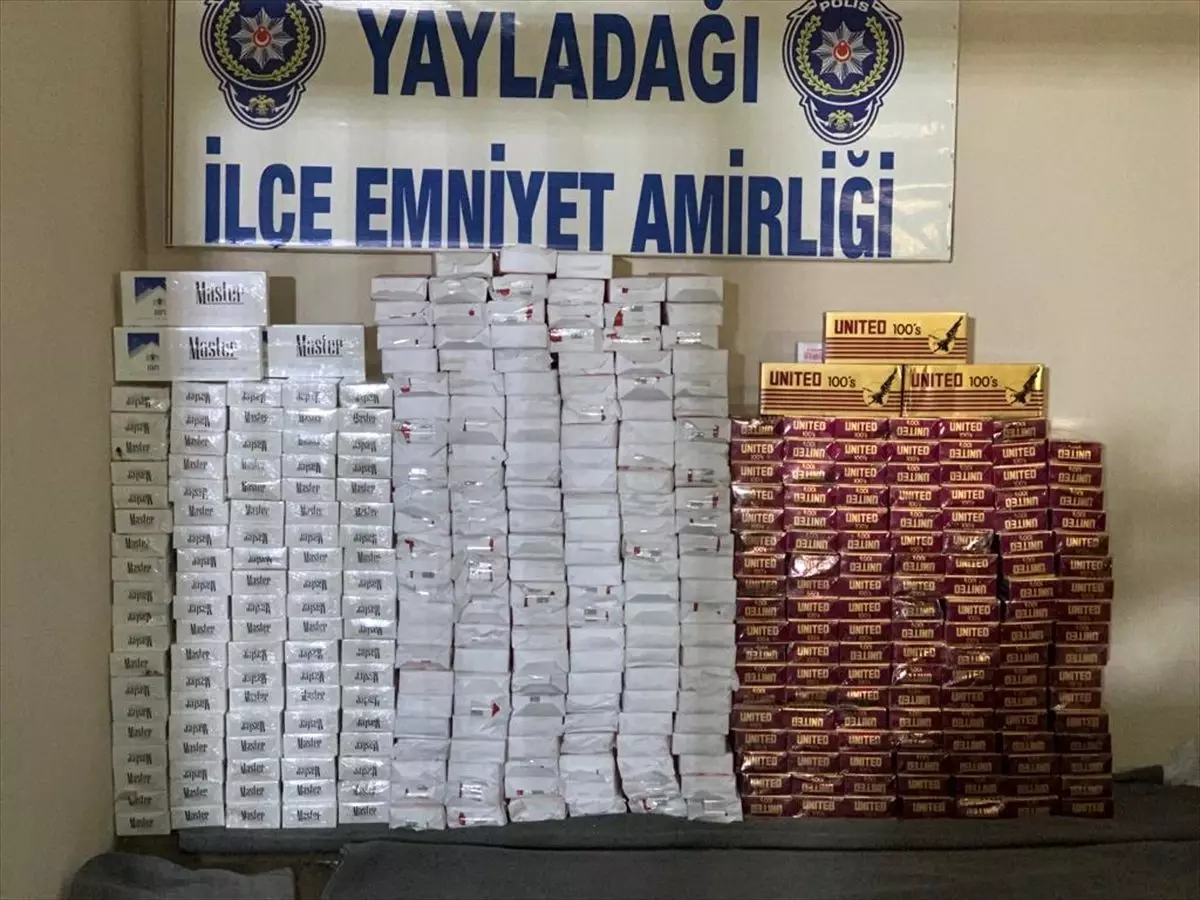 Hatay\'da 3 bin 760 paket gümrük kaçağı sigara ele geçirildi