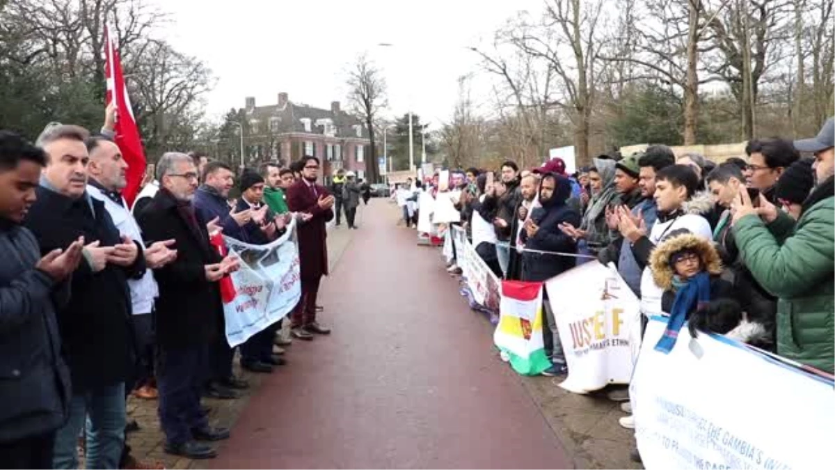 Hollanda\'da Arakanlı Müslümanlardan Suu Çii\'ye tepki - LAHEY