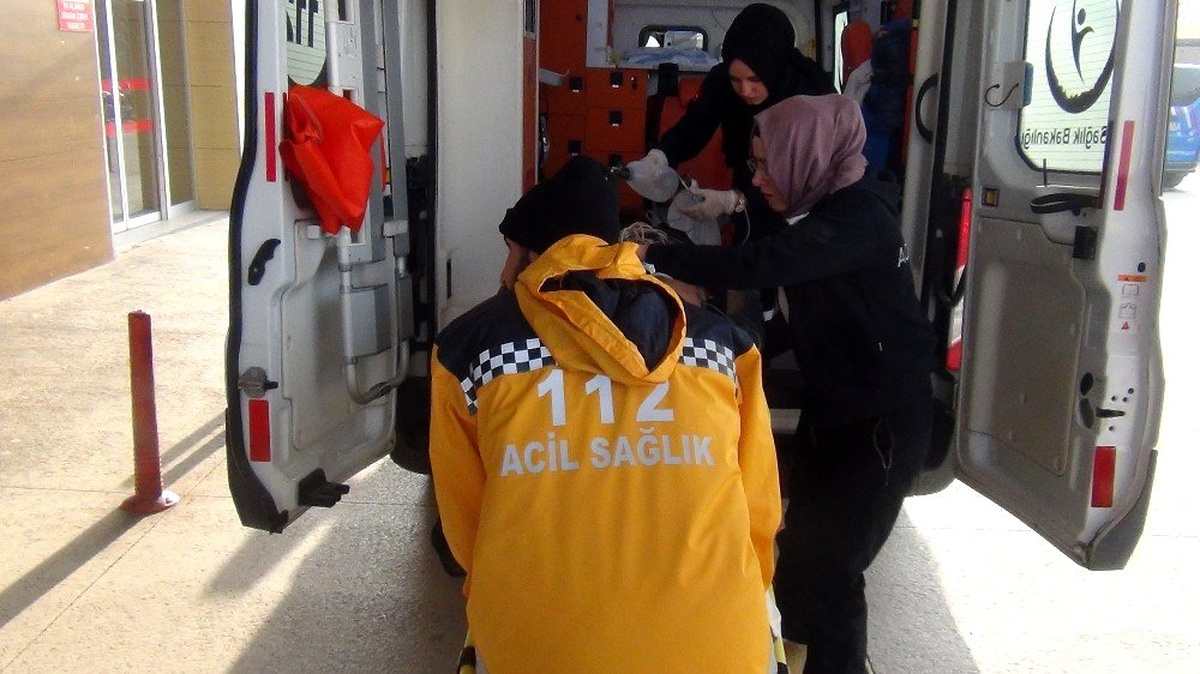 Talihsiz işçi metrelerce yükseklikten düştü