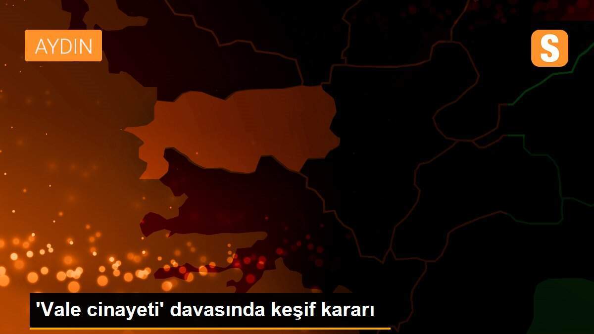 \'Vale cinayeti\' davasında keşif kararı