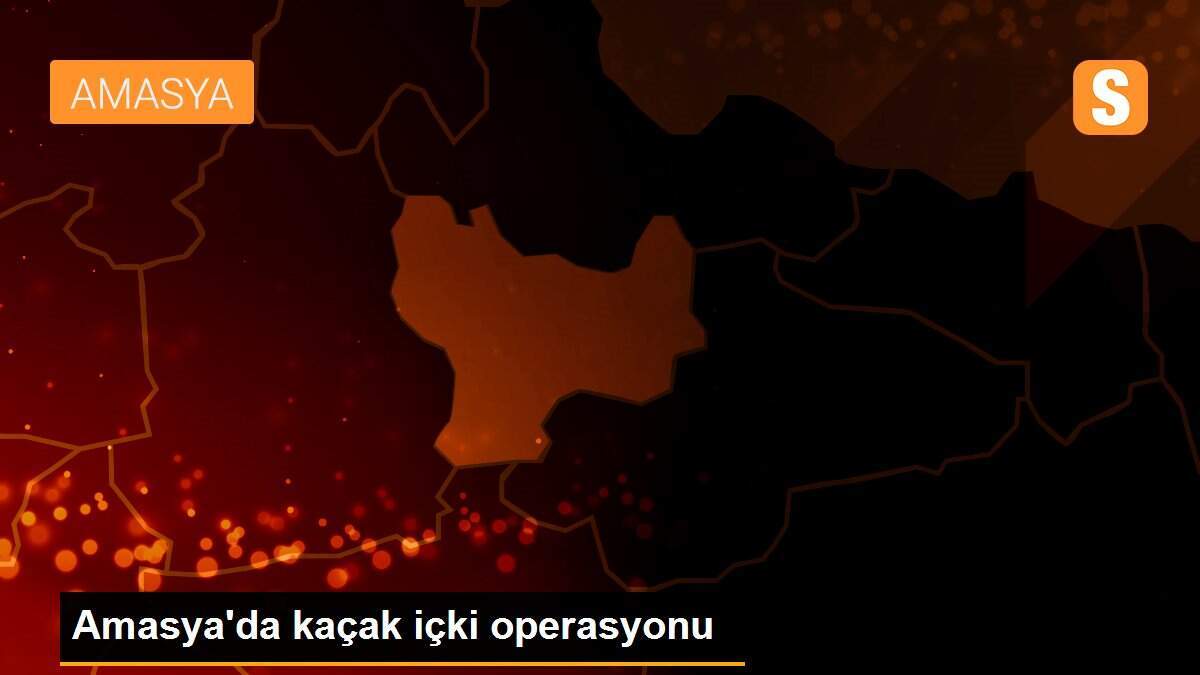 Amasya\'da kaçak içki operasyonu