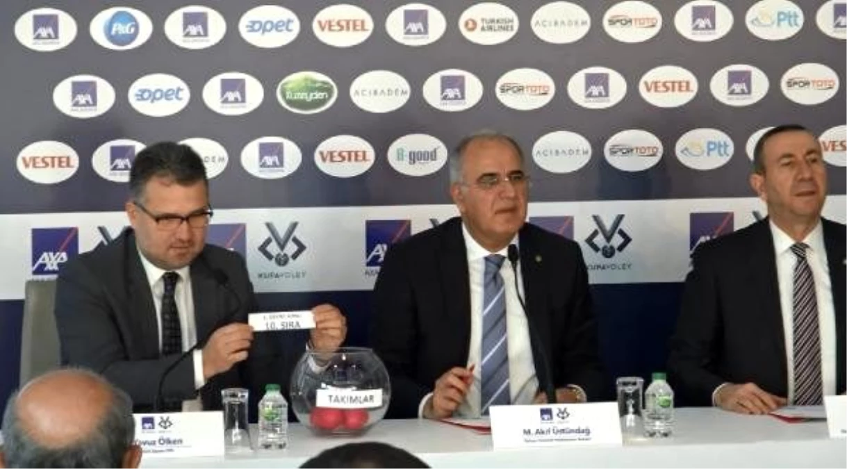 AXA Sigorta Kupa Voley Erkekler Kategorisi 1\'inci Etap Kuraları çekildi