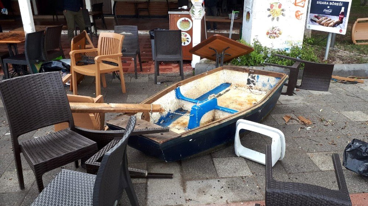 Bodrum\'u vuran hortumun yeni görüntüsü ortaya çıktı