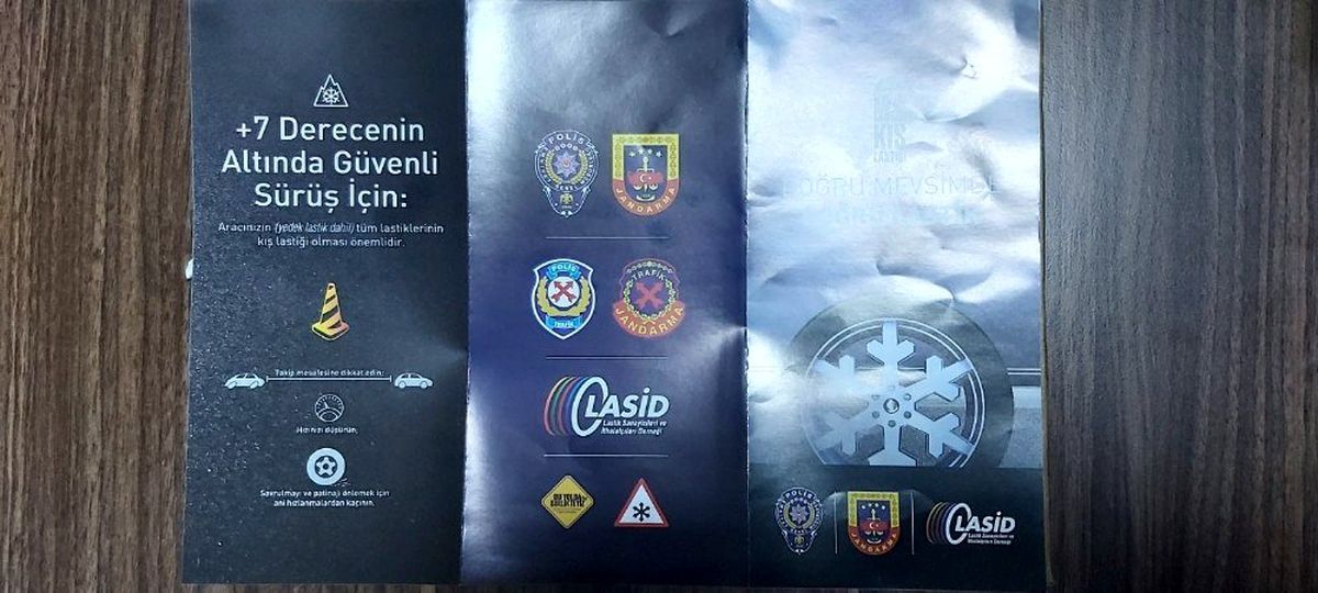 Burhaniye\'de kış lastiği denetimi