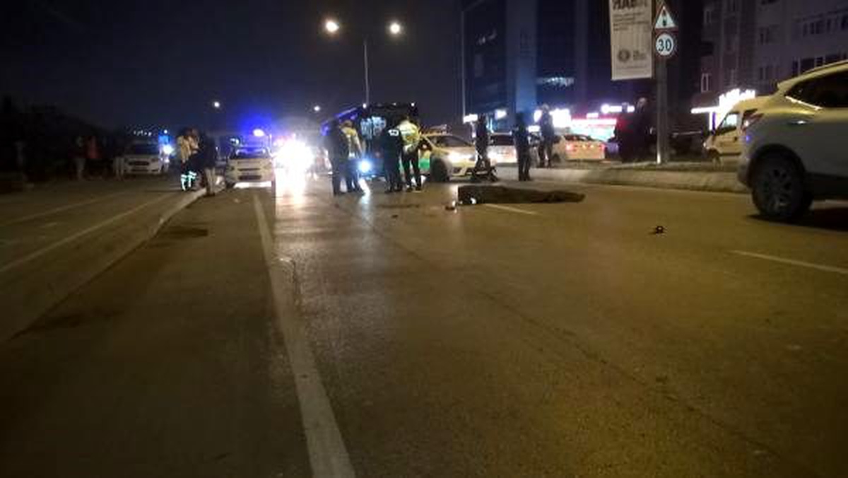 Hadımköy\'de motosikletli kuryenin feci ölümü