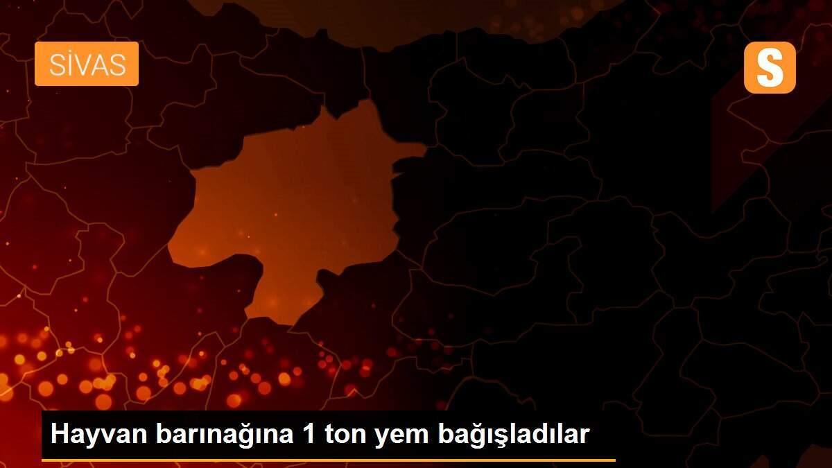 Hayvan barınağına 1 ton yem bağışladılar