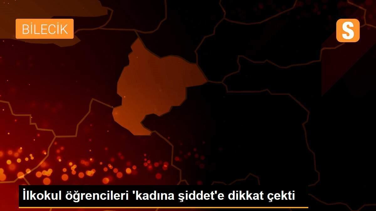 İlkokul öğrencileri \'kadına şiddet\'e dikkat çekti