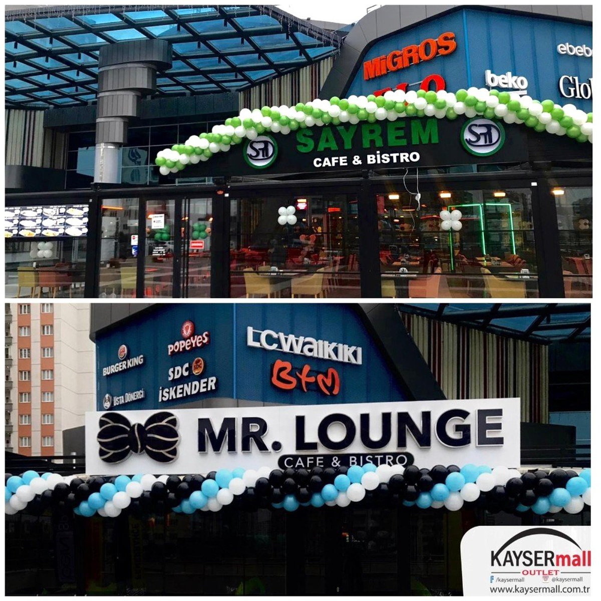 KAYSERmall Alışveriş Merkezi, zengin marka karmasına iki güçlü markayı daha ekledi