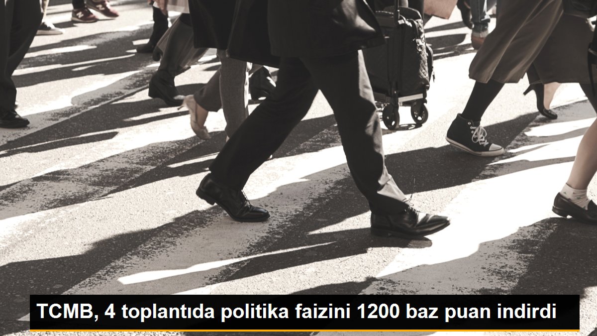 TCMB, 4 toplantıda politika faizini 1200 baz puan indirdi