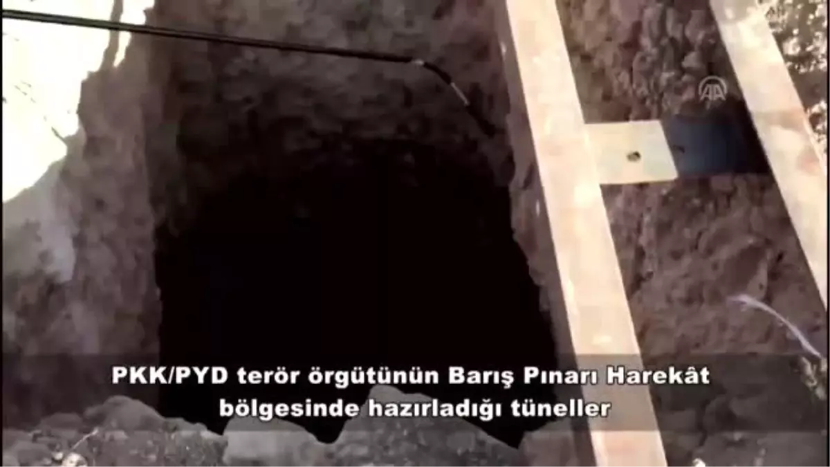 Barış Pınarı Harekatı bölgesinde teröristlerce açılan tüneller kapatılıyor