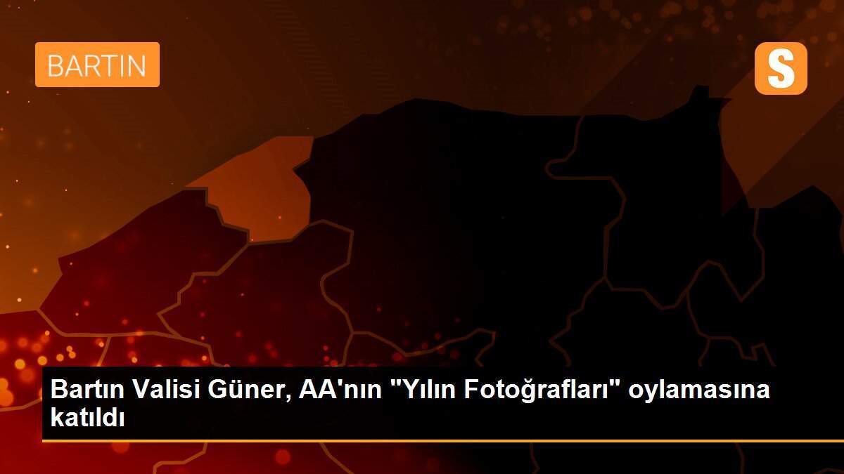 Bartın Valisi Güner, AA\'nın "Yılın Fotoğrafları" oylamasına katıldı