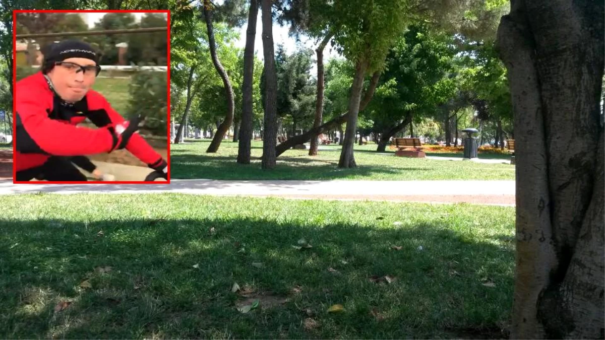 Bisiklet sürücüsü, parkta yürüyen kadına saldırdı