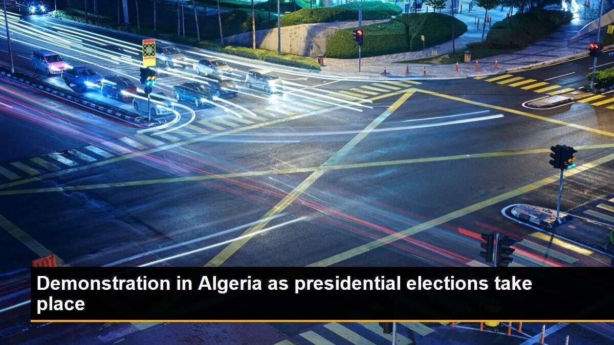 Demonstration in Algeria as presidential elections take place