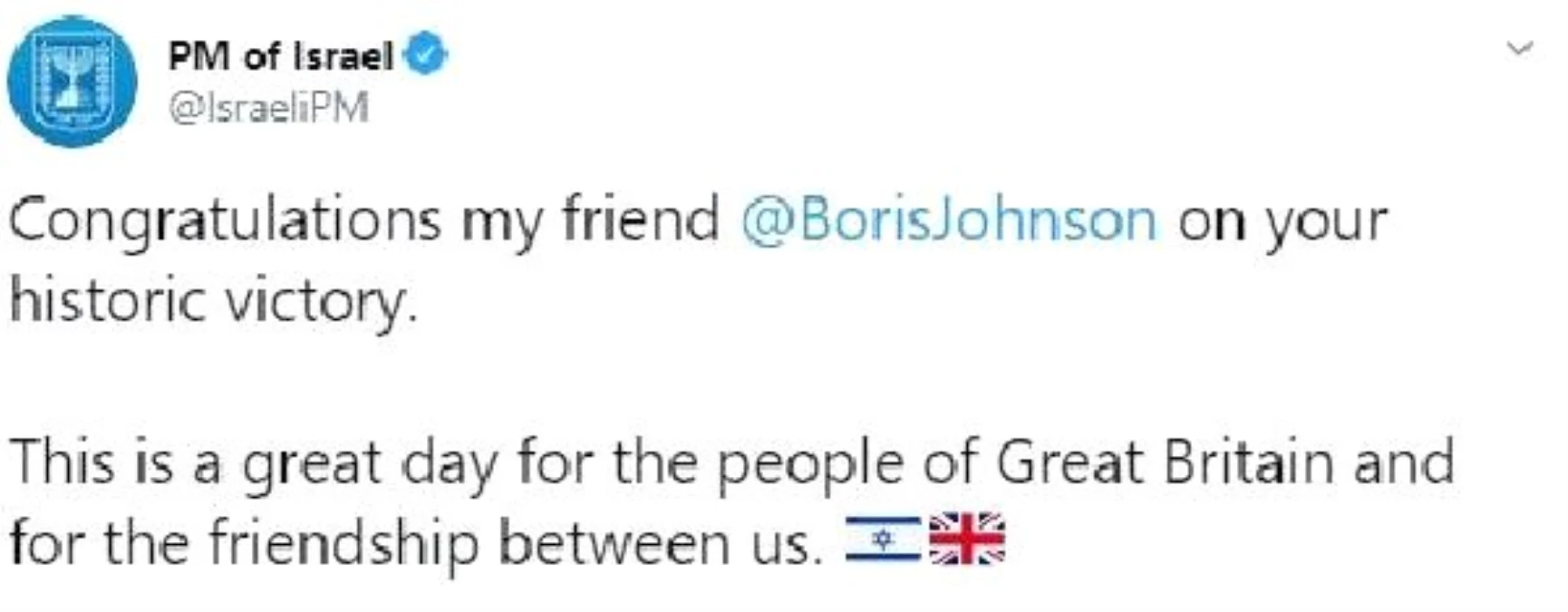 Netanyahu\'dan Boris Johnson\'a tebrik