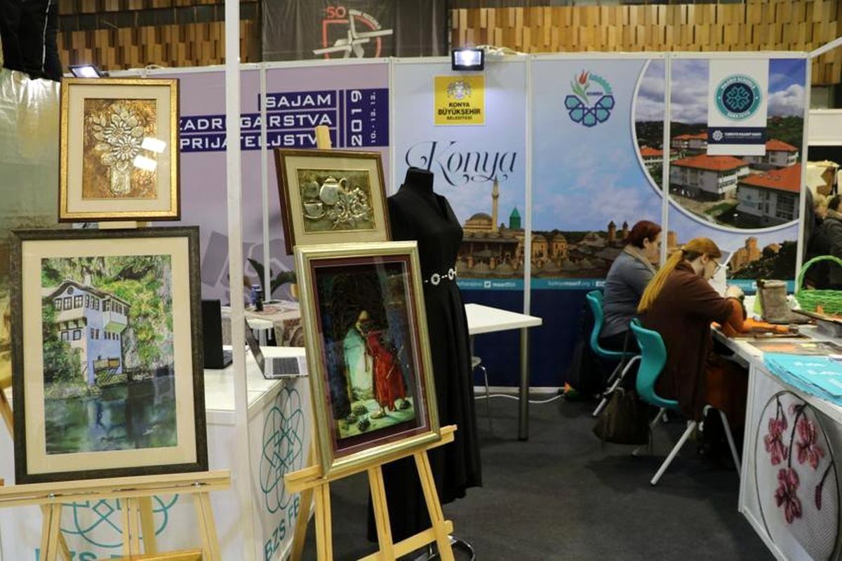 Saraybosna KOMEK\'te üretilen ürünler fuarda görücüye çıktı