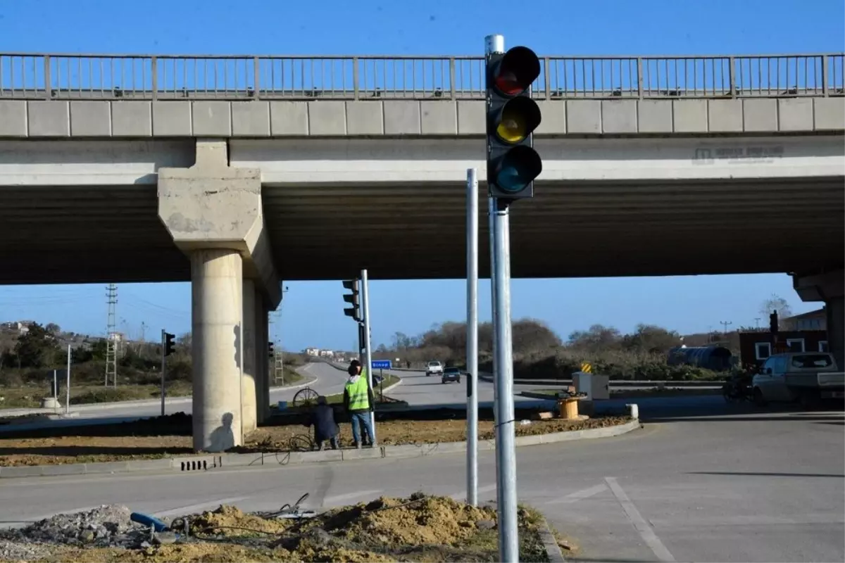 Sinop\'ta artık trafik lambası var