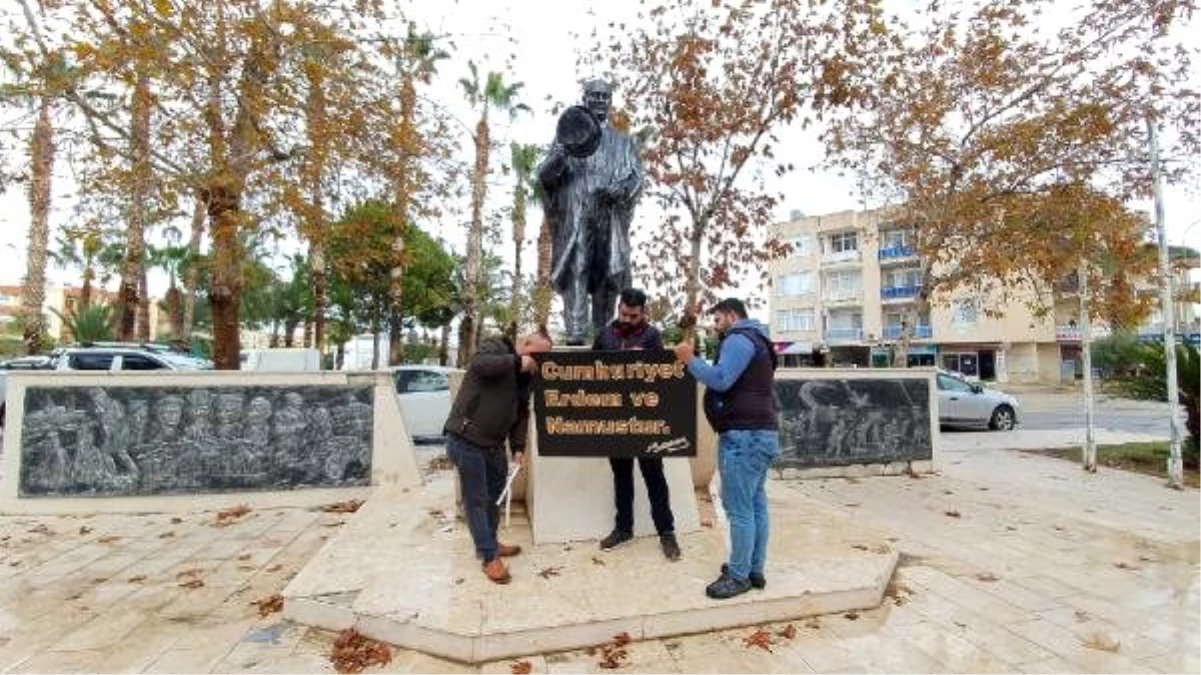 Atatürk Anıtı\'na çirkin saldırıya tepki (2)