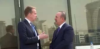 Çavuşoğlu, Dünya Ekonomik Forumu (WEF) Başkanı Borge Brende ile görüştü