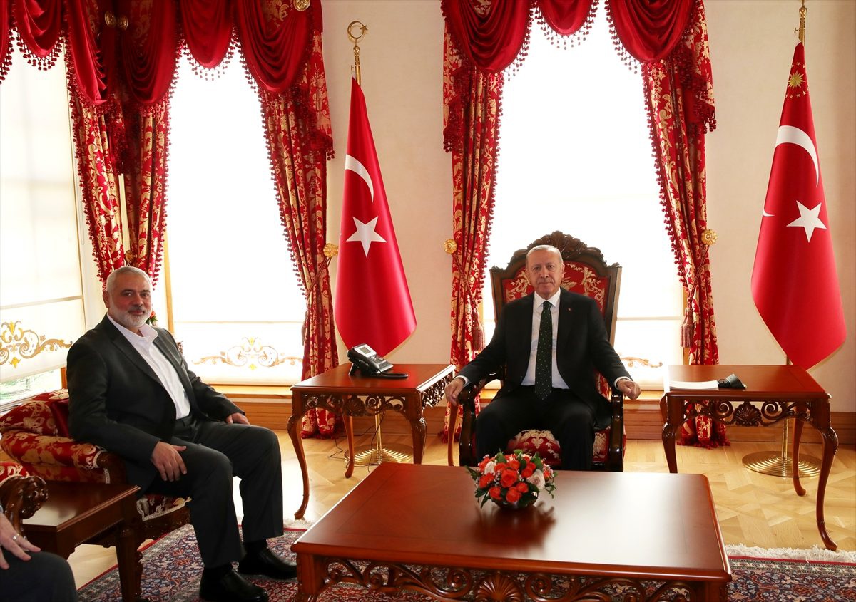 Cumhurbaşkanı Erdoğan, Hamas Siyasi Büro Başkanı İsmail Heniyye\'yi kabul etti