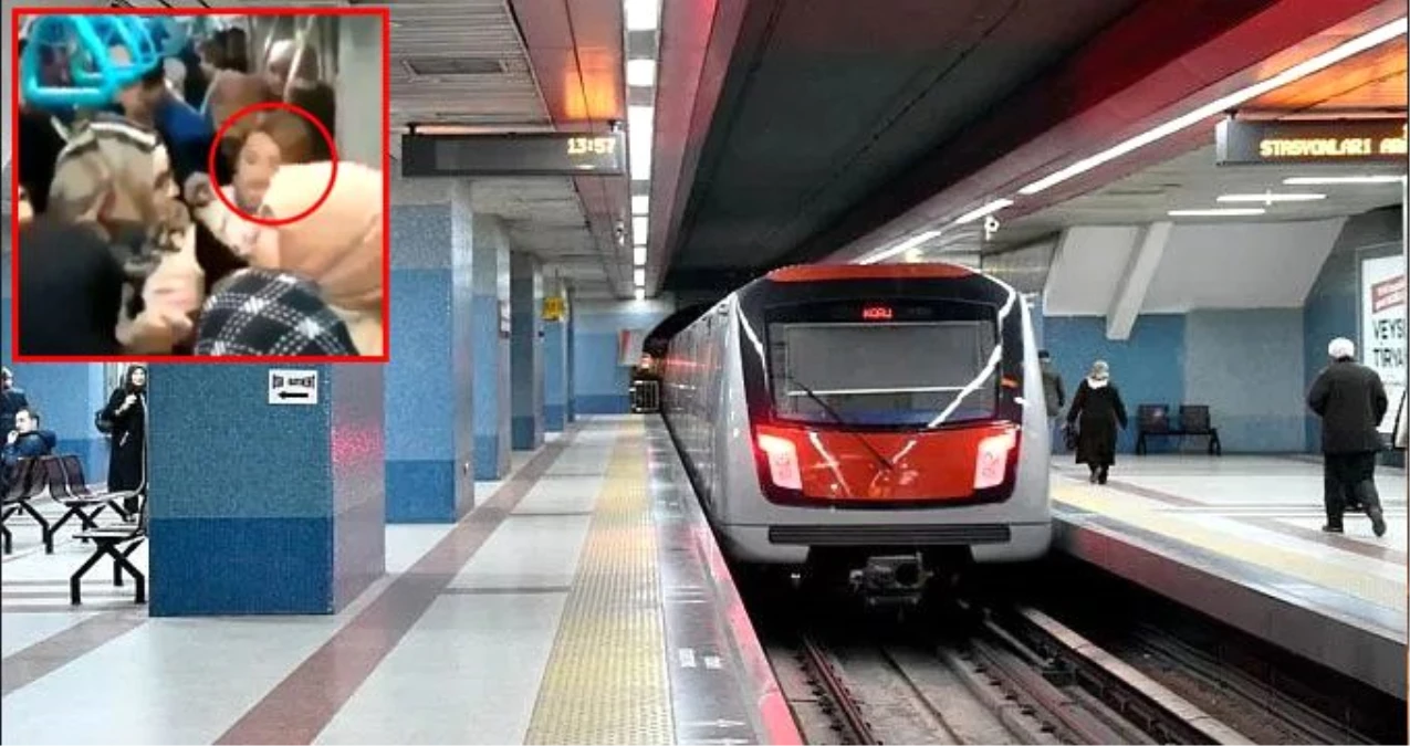 Metroda bir kadın, başörtülü kadınlara hakaret edip saldırdı