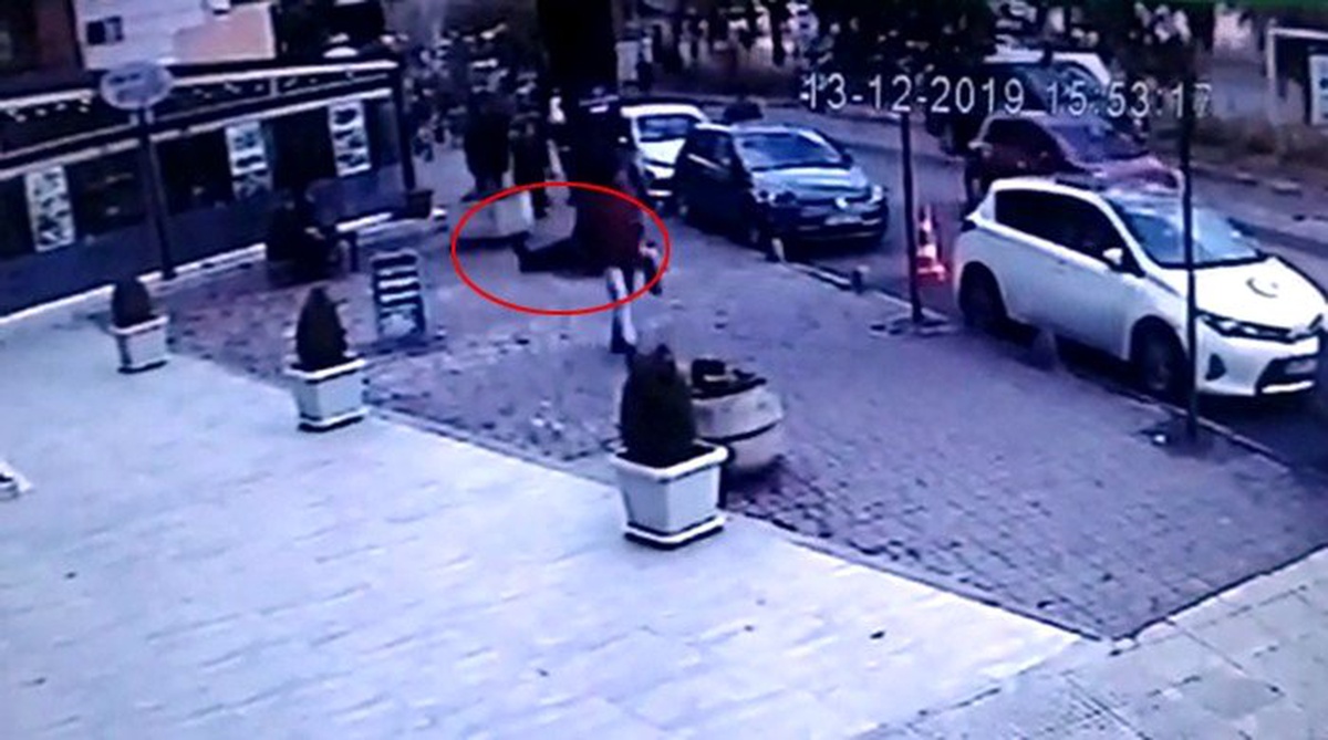(Özel) Ölüm yürürken yakaladı, o anlar kamerada