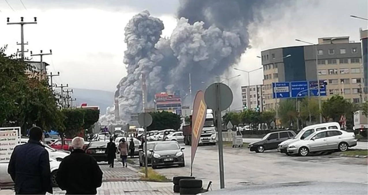 Son dakika: İskenderun\'daki demir çelik fabrikasında korkutan patlama!