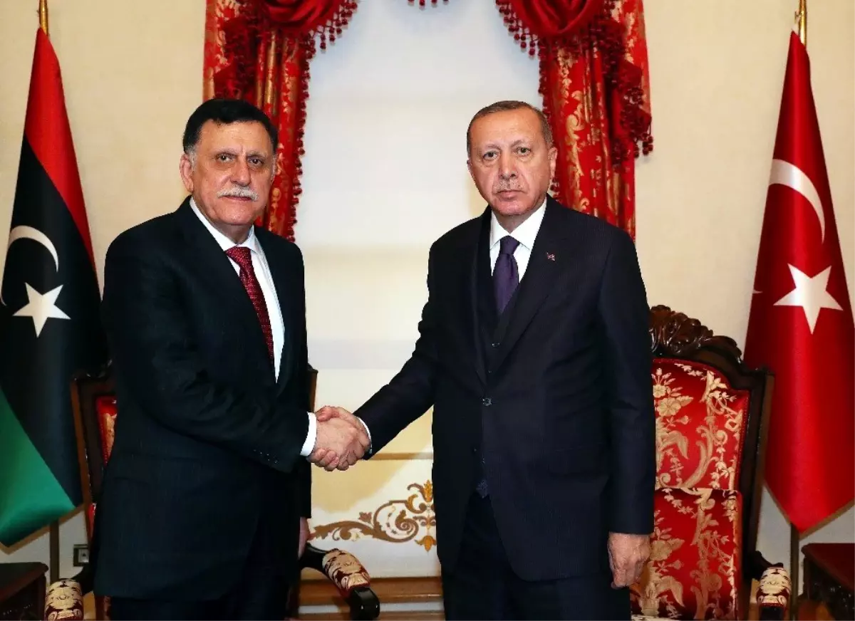 Cumhurbaşkanı Erdoğan, Fayez Al Sarraj\'ı kabul etti