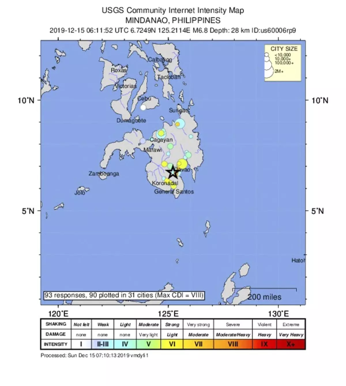 Filipinler\'de 6.8 büyüklüğünde deprem