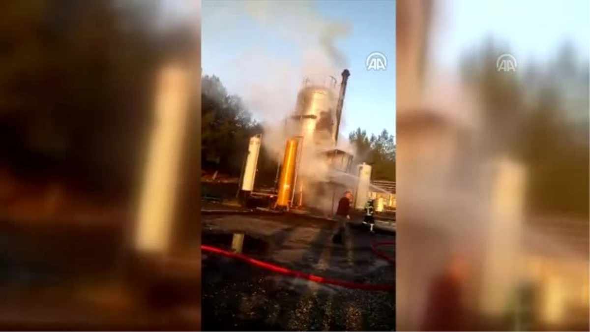 Ham petrol tankında çıkan yangın söndürüldü