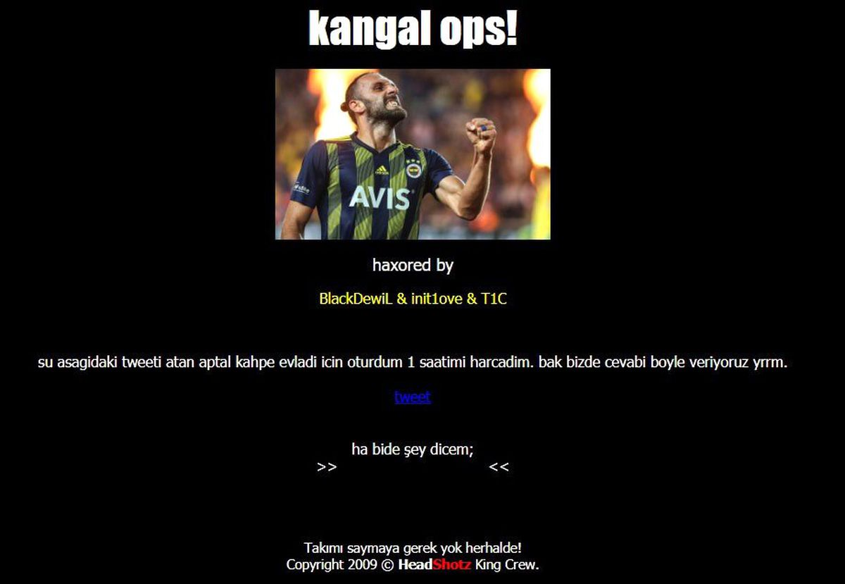 Sivasspor\'un resmi sitesi hacklendi