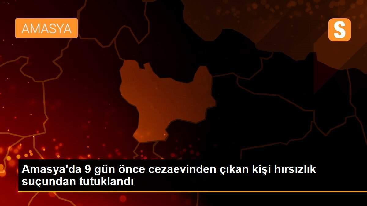 Amasya\'da 9 gün önce cezaevinden çıkan kişi hırsızlık suçundan tutuklandı