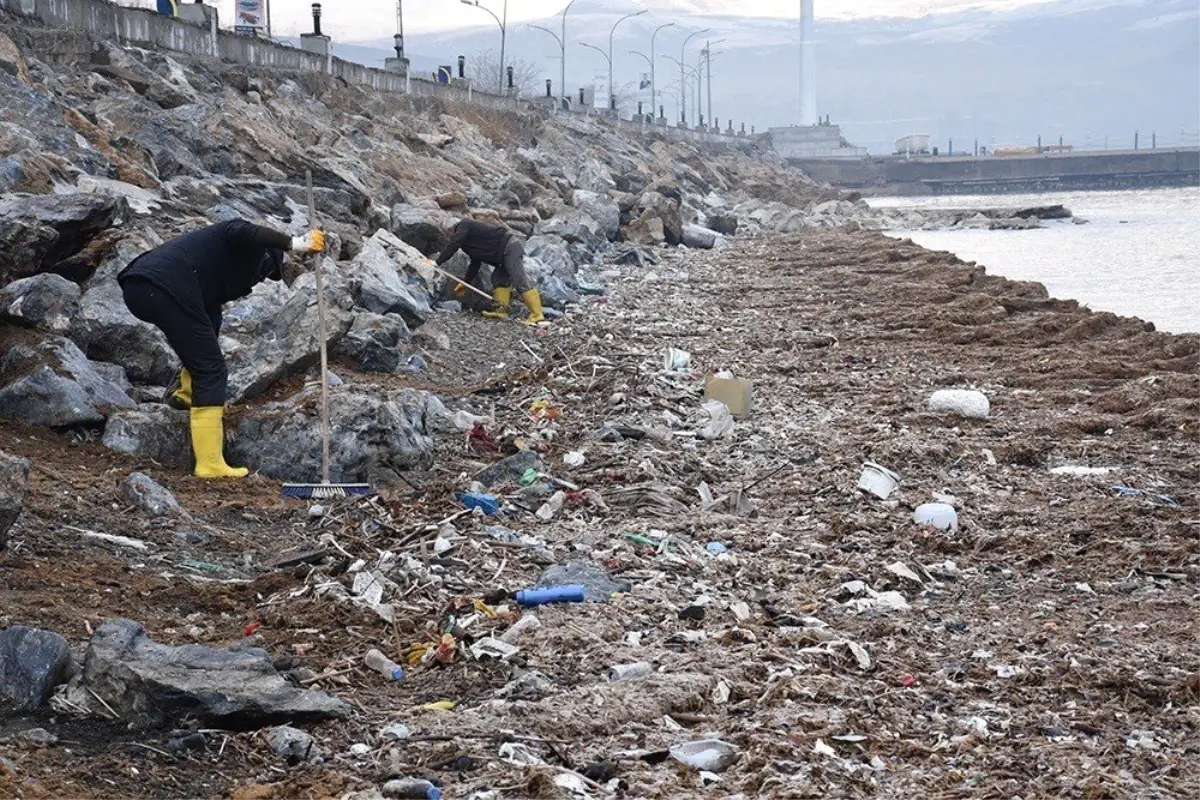 Başkan Geylani, Van Gölü sahilindeki temizlik çalışmalarını inceledi