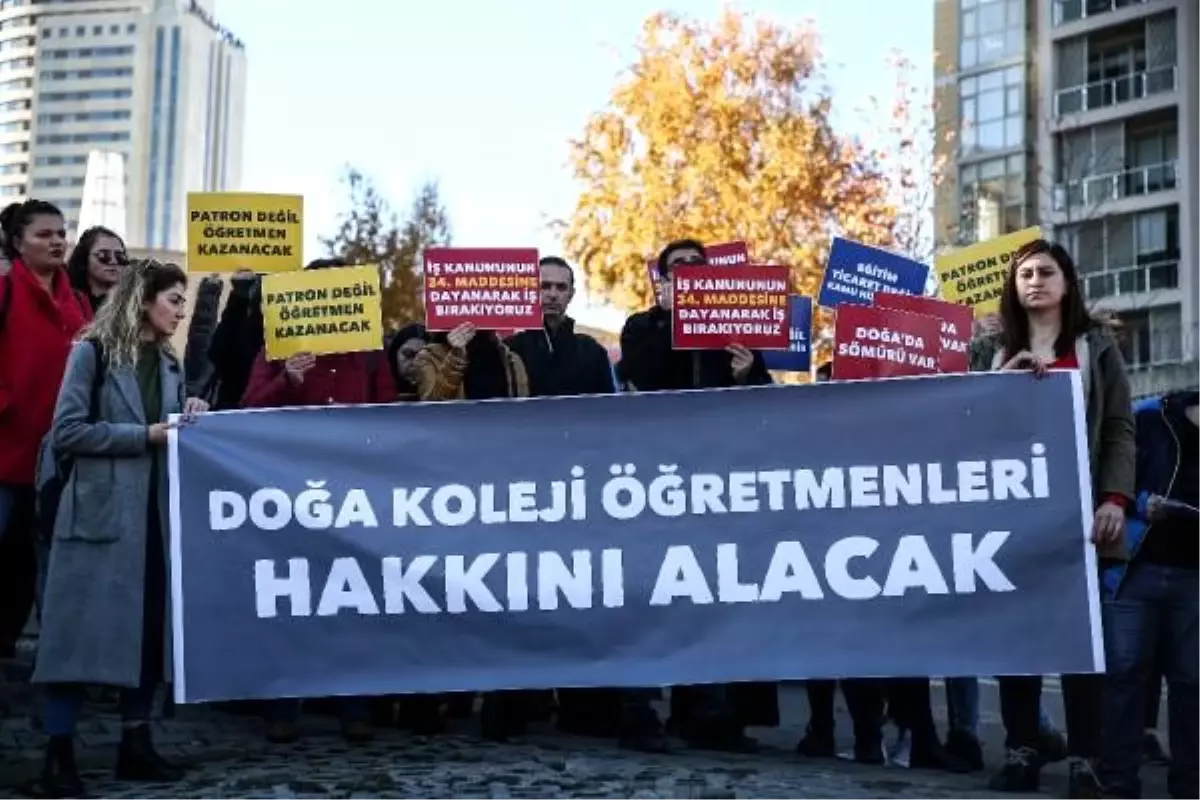 Derslere girmeyen Doğa Koleji öğretmenleri okul yönetimine dilekçe verdi