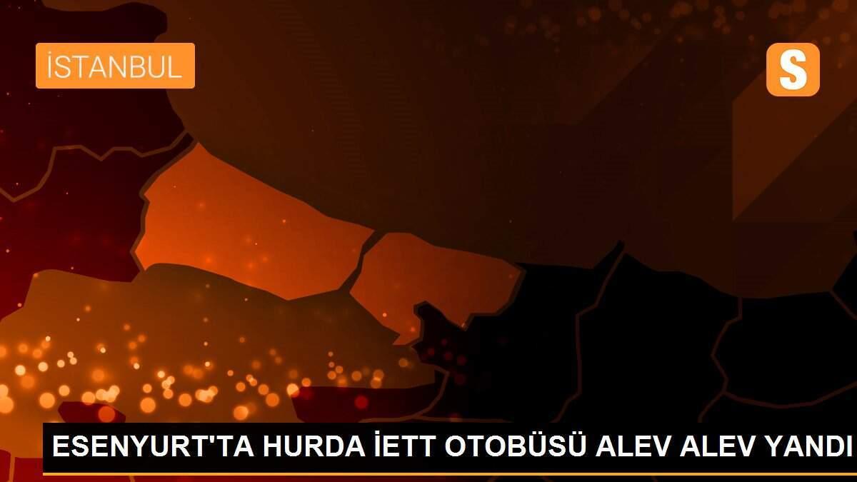 ESENYURT\'TA HURDA İETT OTOBÜSÜ ALEV ALEV YANDI