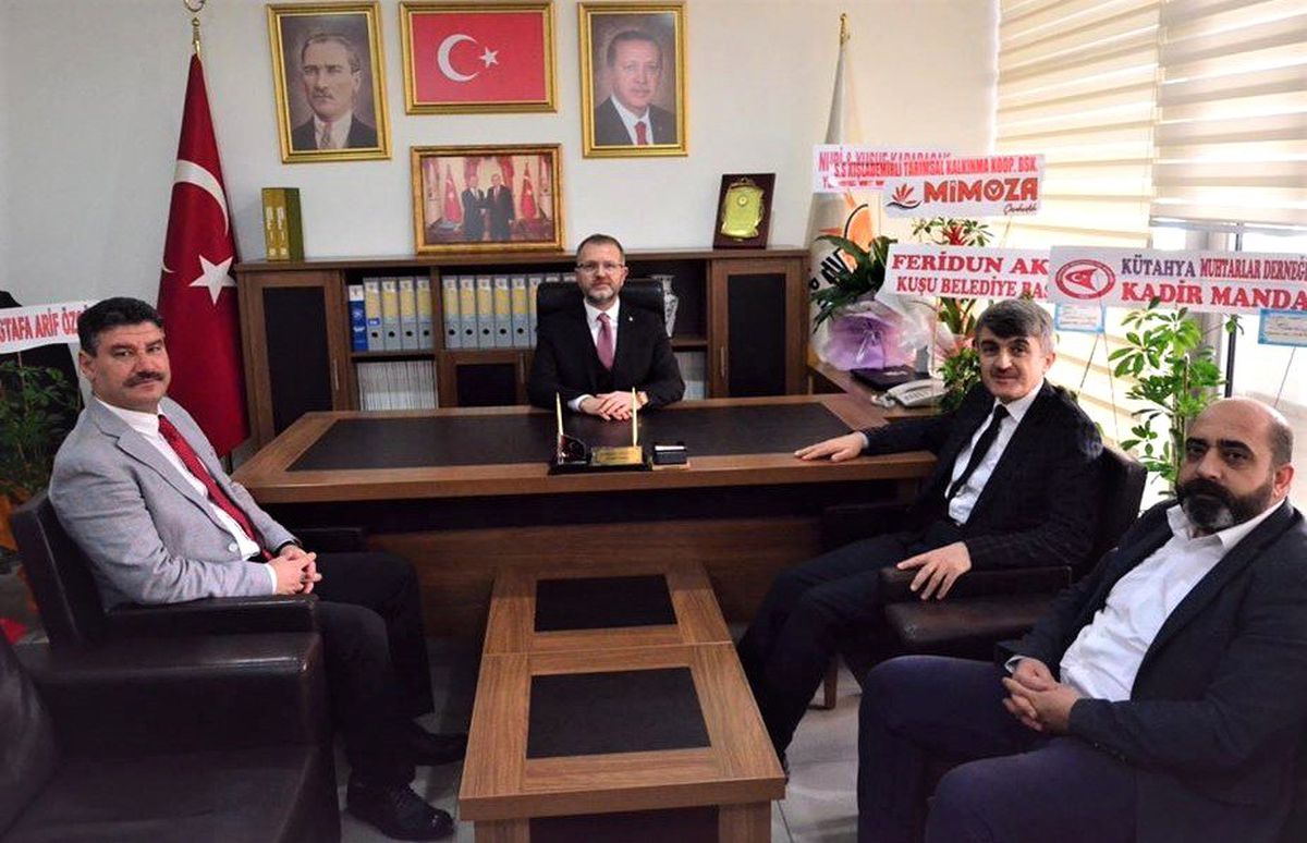 Rektör\'den Başkan Ceyhun\'a tebrik ziyareti