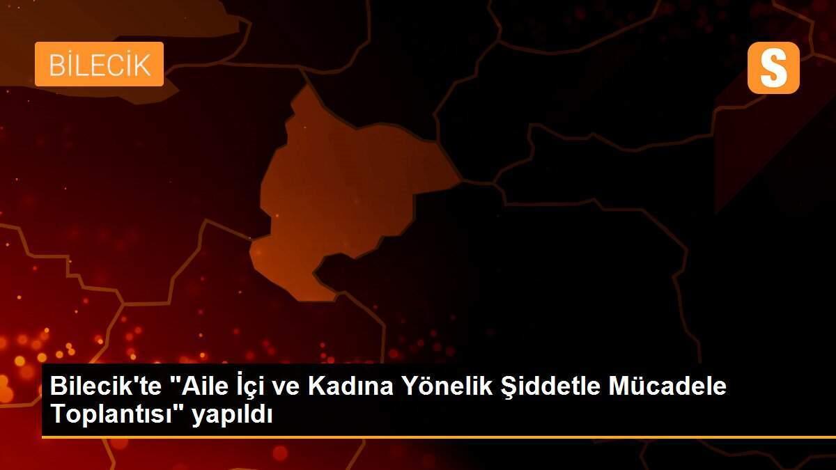 Bilecik\'te "Aile İçi ve Kadına Yönelik Şiddetle Mücadele Toplantısı" yapıldı