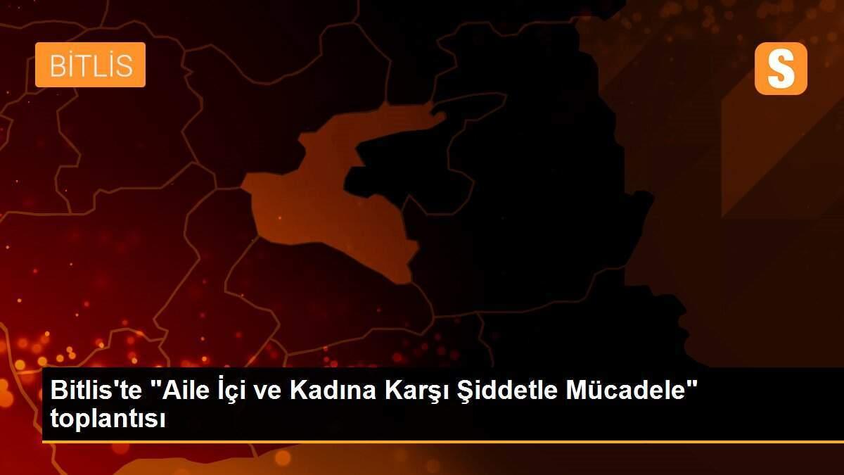 Bitlis\'te "Aile İçi ve Kadına Karşı Şiddetle Mücadele" toplantısı