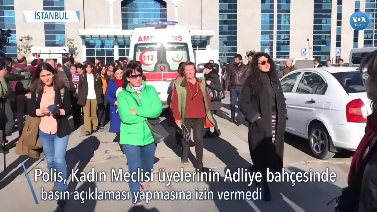 Kadınların Adliye Önünde Açıklama Yapmasına İzin Verilmedi