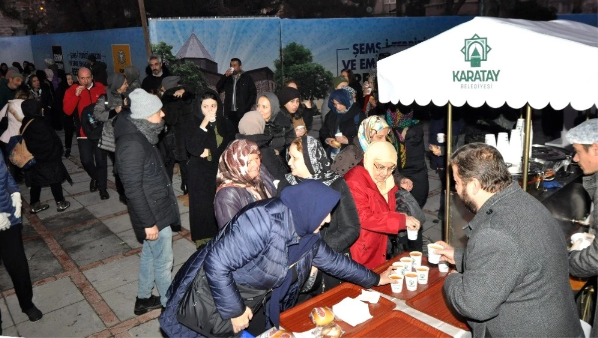 Karatay Belediyesi\'nden Şeb-i Arus\'a özel çorba ve sahlep ikramı