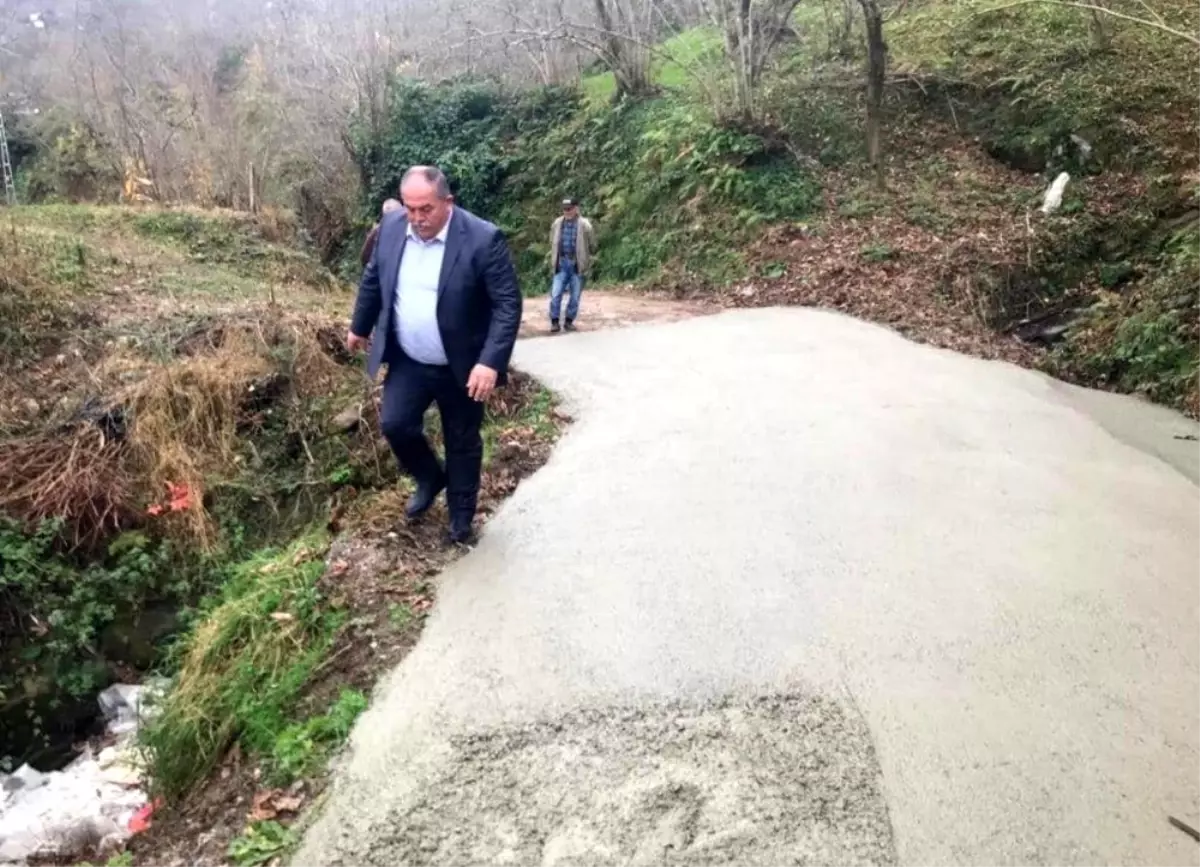 Perşembe\'de beton yol seferberliği