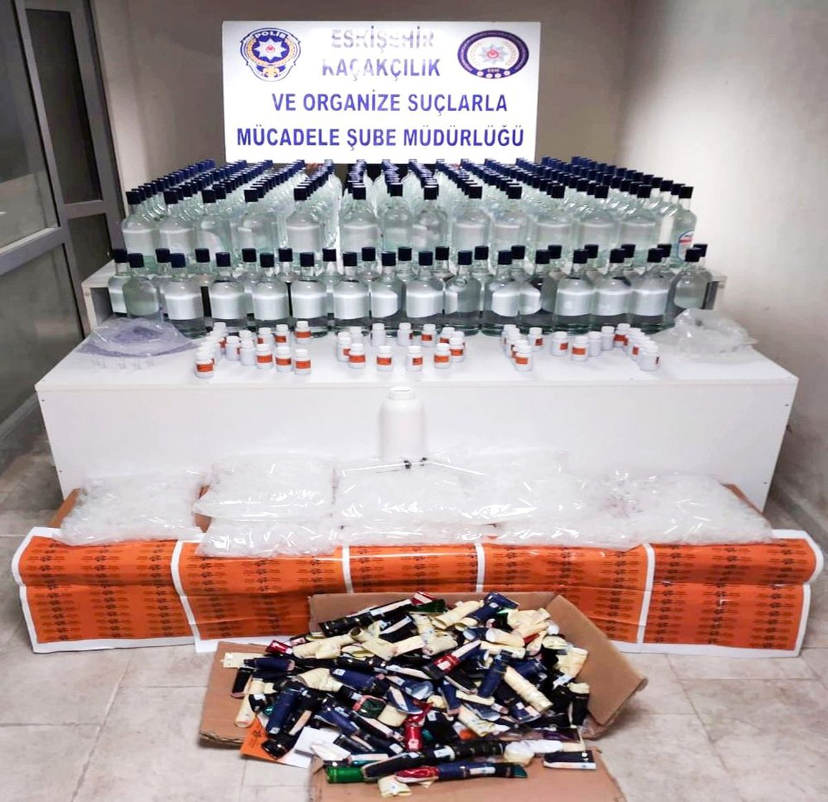 Yılbaşı öncesinde 368 litre etil alkol ele geçirildi