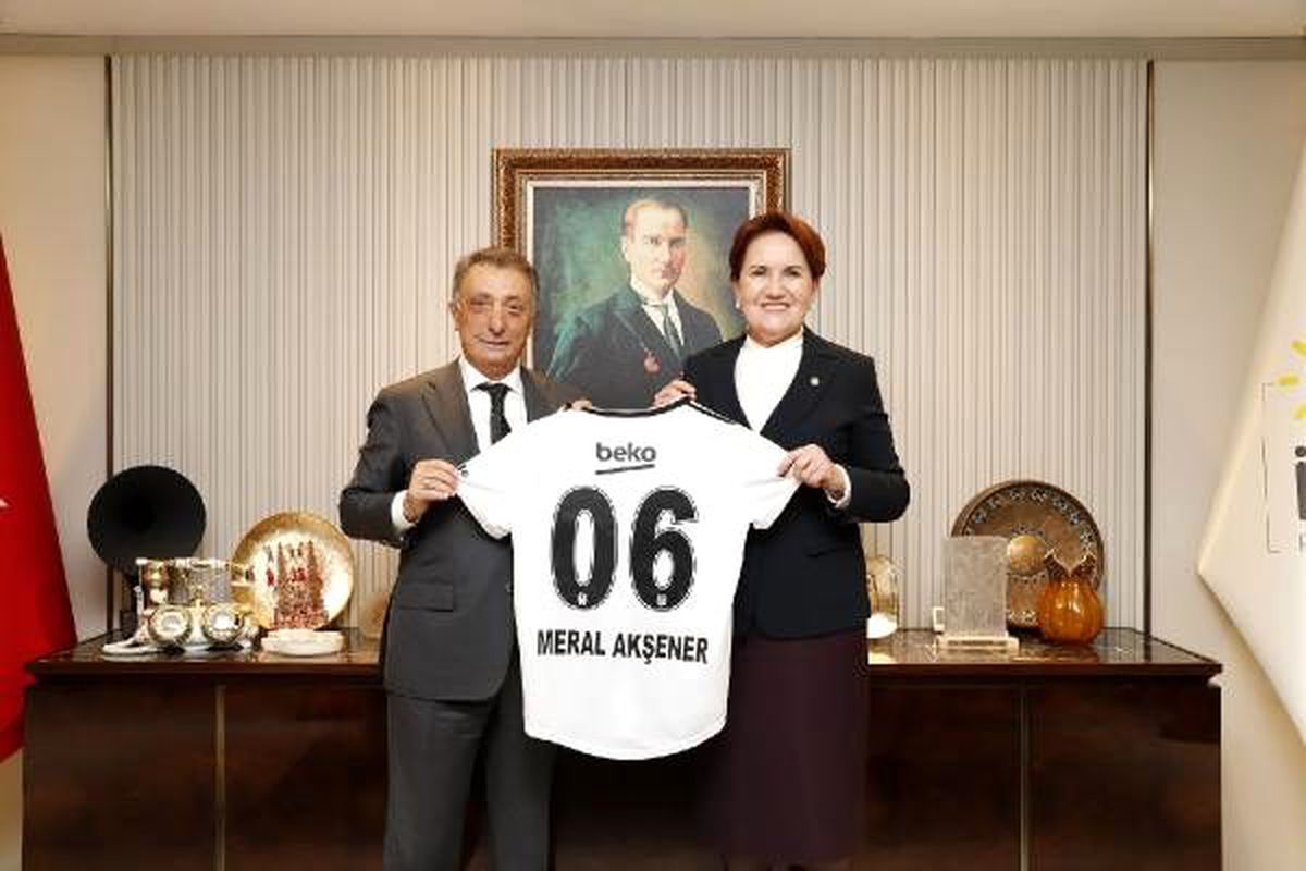 Akşener, Beşiktaş JK Başkanı Çebi\'yi kabul etti