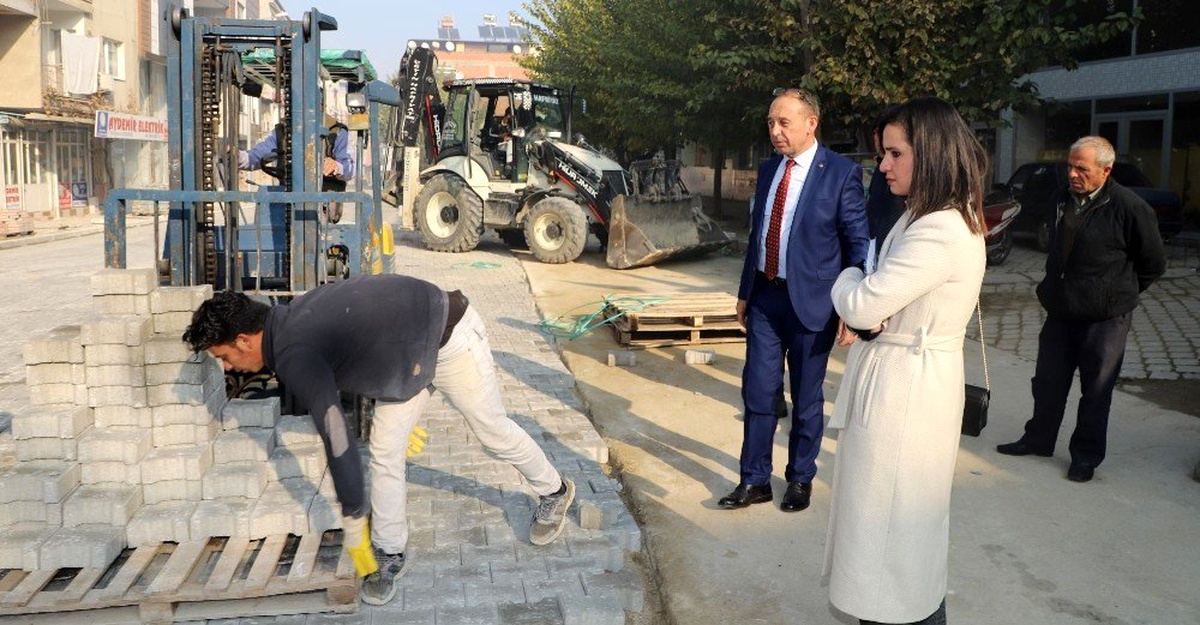Başkan Akın yenilenen Karaağaç yolunu inceledi