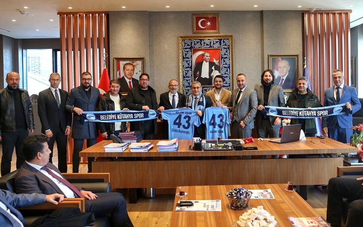 Başkan Alim Işık\'a teşekkür ziyareti
