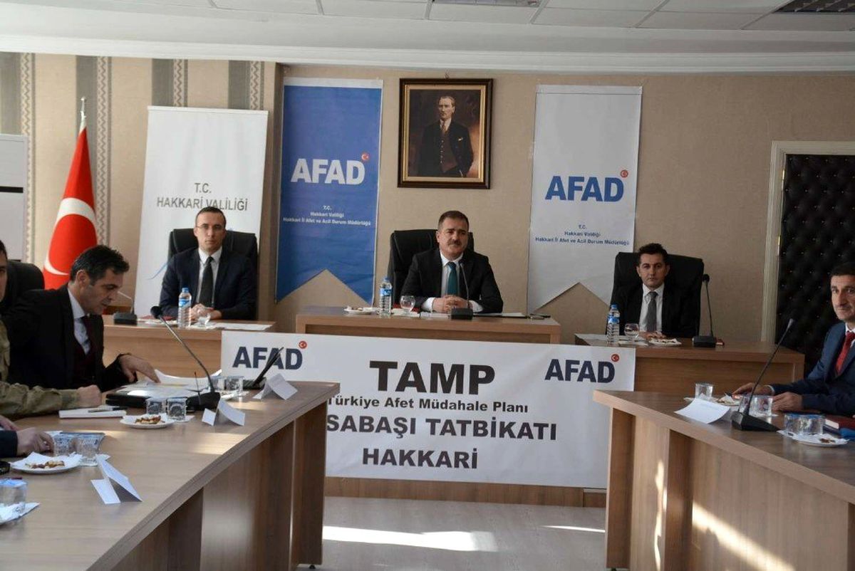 Hakkari\'de 2019 yılı TAMP masa başı tatbikatı