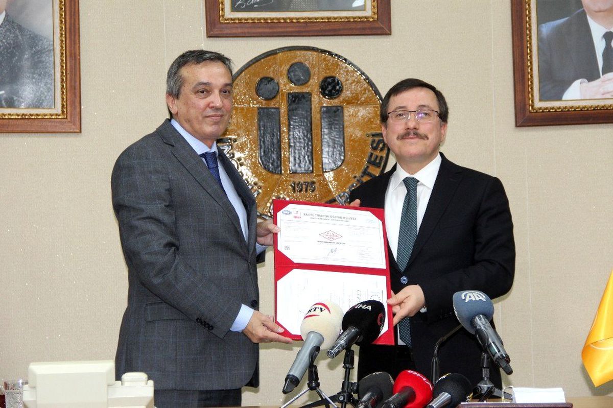 İnönü Üniversitesi, \'Kalite Yönetim Sistem Belgesi\' almaya hak kazandı