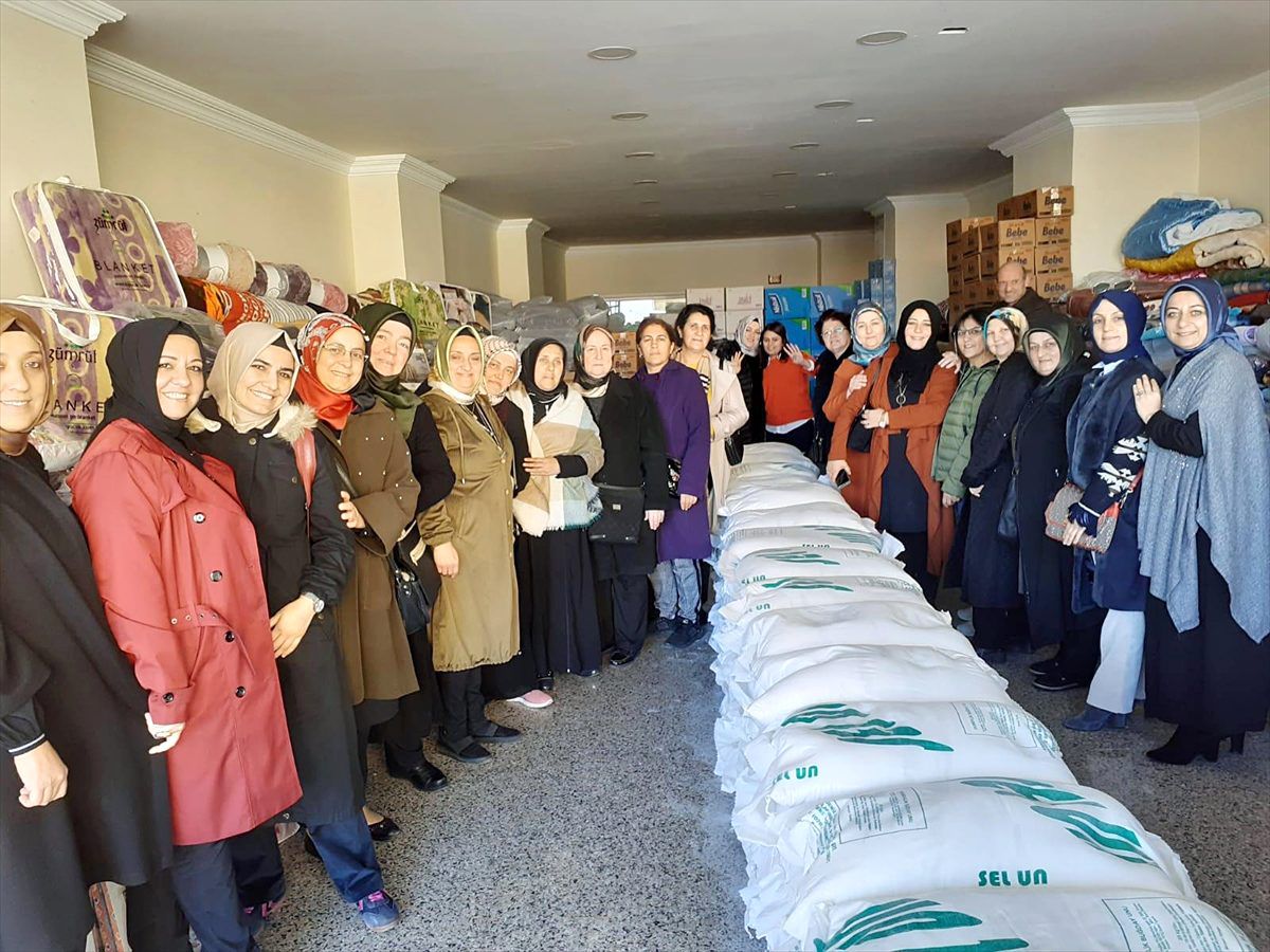 Kadınlardan İdlib için yardım kampanyası