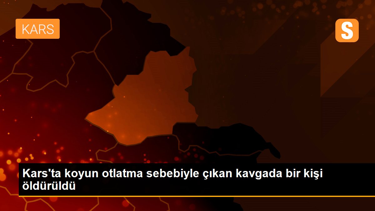 Kars\'ta koyun otlatma sebebiyle çıkan kavgada bir kişi öldürüldü