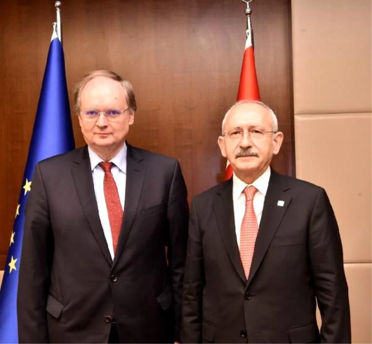 Kılıçdaroğlu büyükelçi Cristian Berger ile bir araya geldi